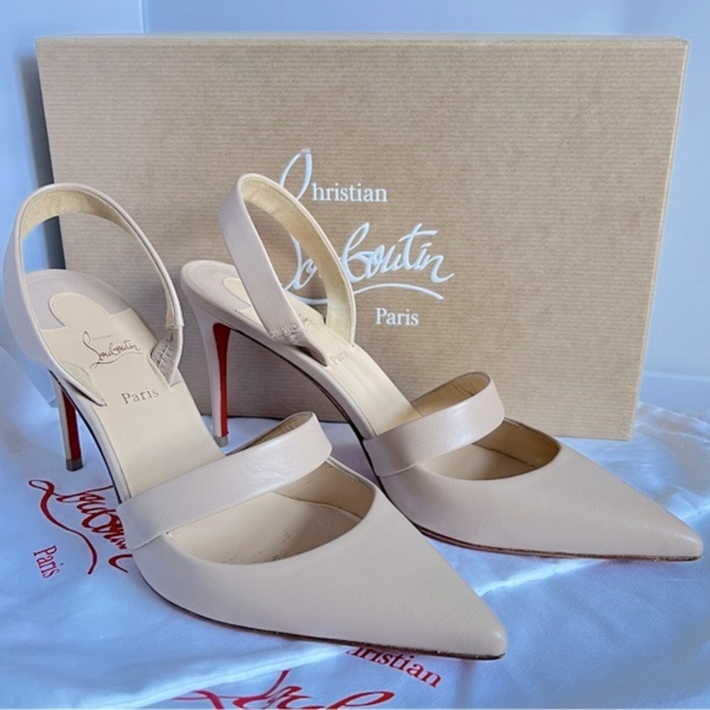 Christian Louboutin Actina 85 Nappa Slingback Pump - Picture 10 of 16